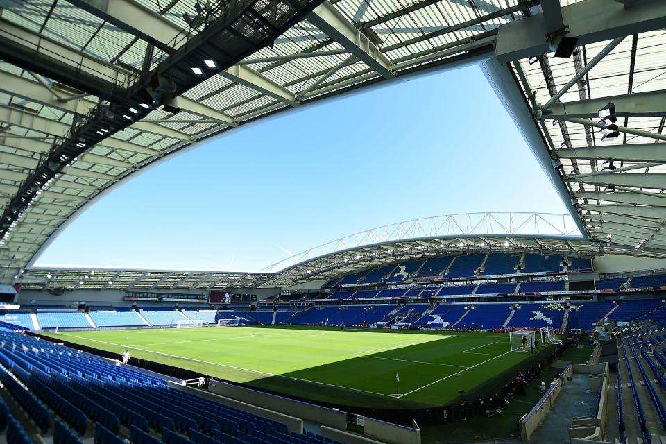 The AMEX hosted European football for the first time last season