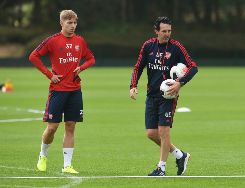 Smith Rowe netted three goals under Emery after his promotion to the first-team