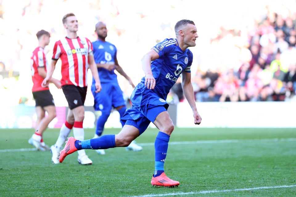 Vardy scored his 200th goal for Leicester and England