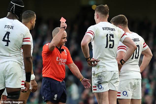 England should welcome new rules that will prevent incidents such as Freddie Steward's sending off against Ireland last year