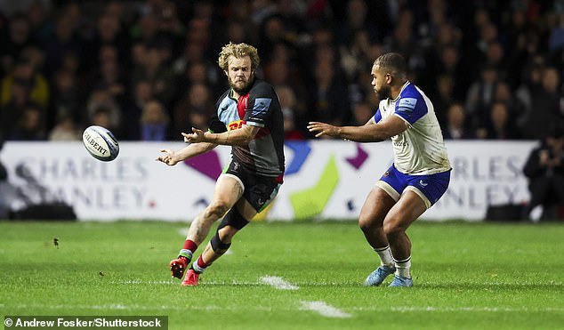 Harlequins' Tyrone Green (centre) is one of several South Africans playing in the Premiership