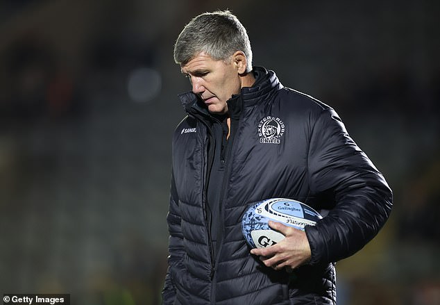 Exeter's Director of Rugby Rob Baxter (pictured) knows he is under pressure