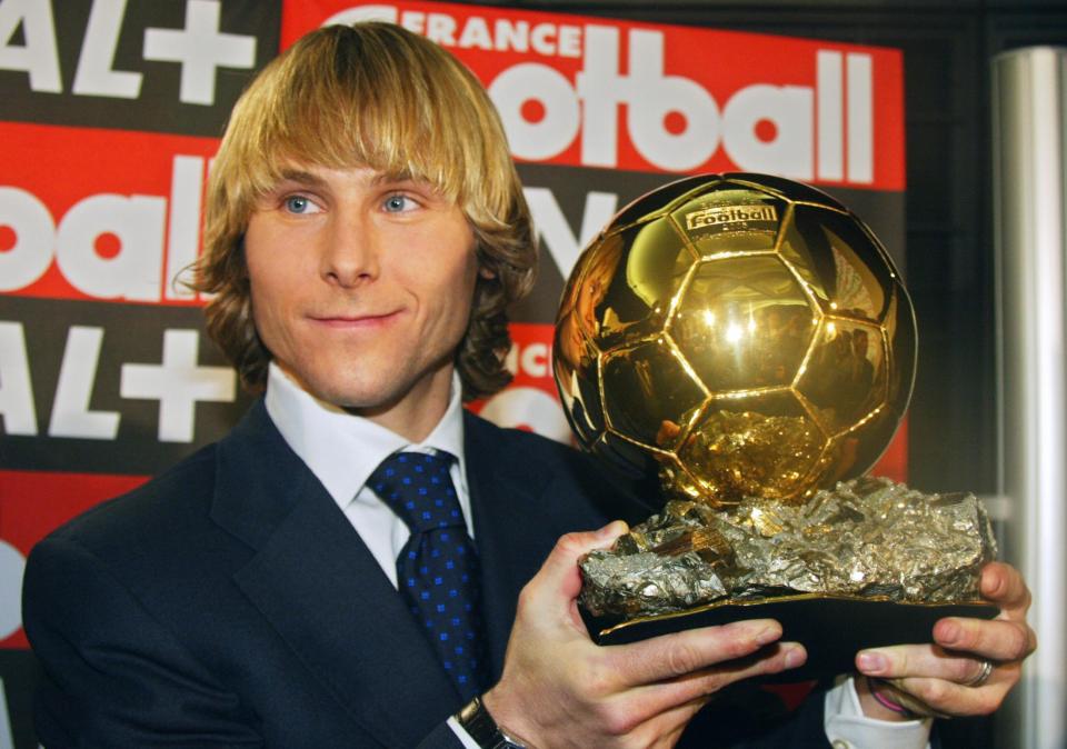 Juventus star Nedved won it the year prior but seemed surprised Henry didn't win