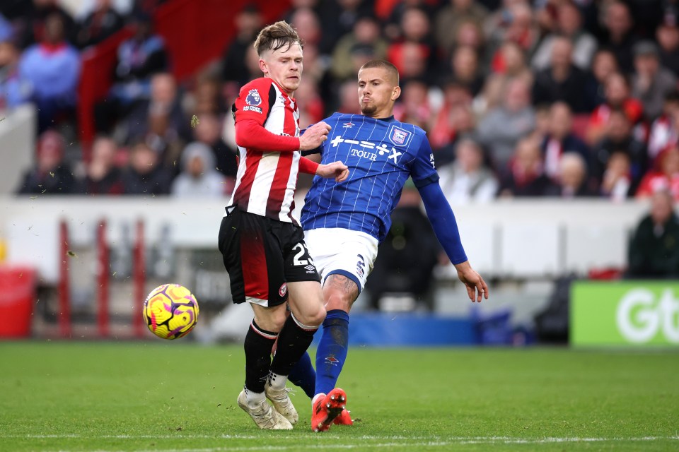 Clarke then conceded a penalty for a foul on Lewis-Potter