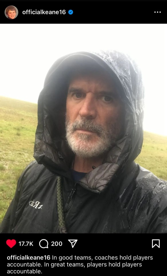 Keane made a cryptic post on Instagram after the news was revealed