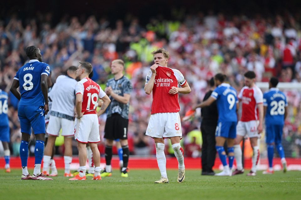 The Gunners missed out on the Premier League title to City on the final day of last season, finishing two points behind the champions