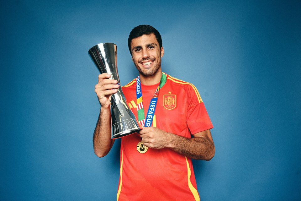 Rodri was Euro 2024's Player of the Tournament as he ended the season a title winner and European champion