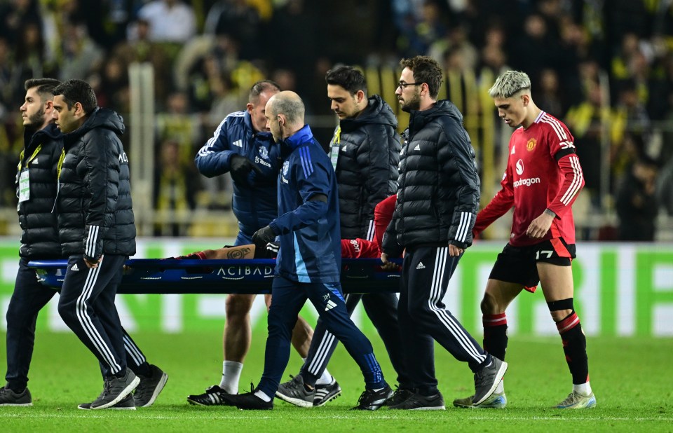 Antony was stretchered off against Fenerbahce last week