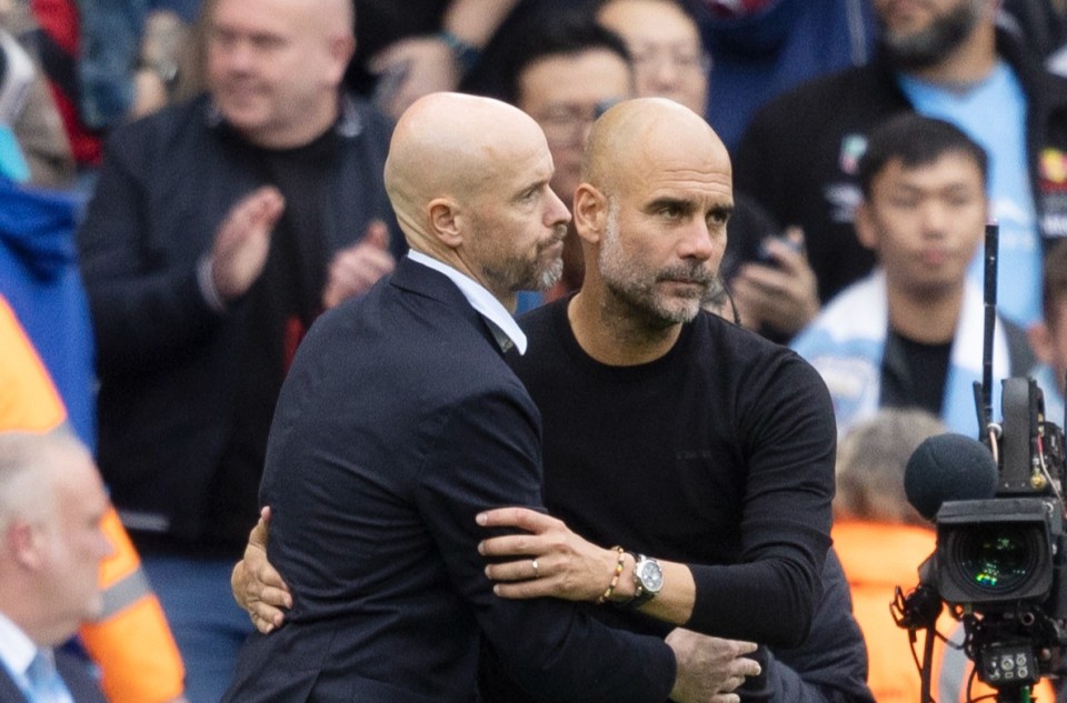 Guardiola insists he had a good relationship with Ten Hag despite the Manchester rivalry