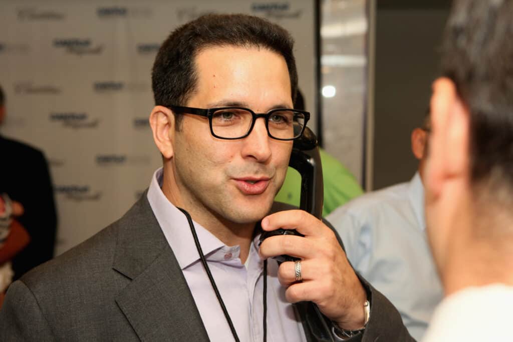 Sports Writer Adam Schefter attends the Annual Charity Day Hosted By Cantor Fitzgerald And BGC at the Cantor Fitzgerald Office on September 11, 2013 in New York, United States.