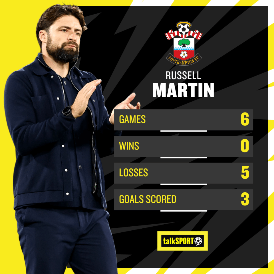 Martin is under pressure from the Southampton owner