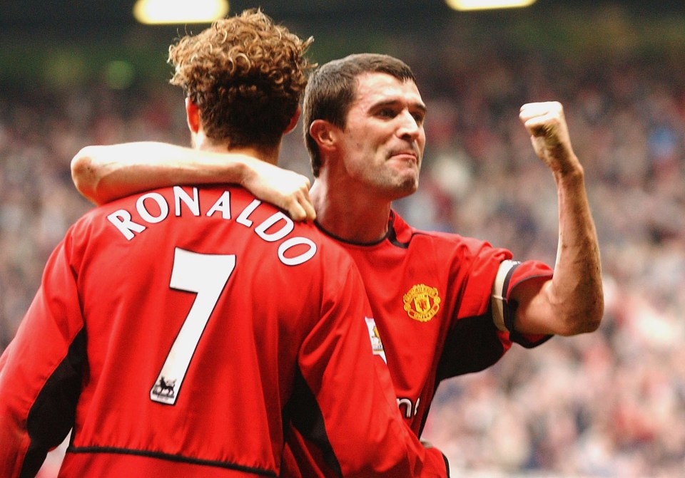 Ronaldo and Keane weren't always best mates on the pitch