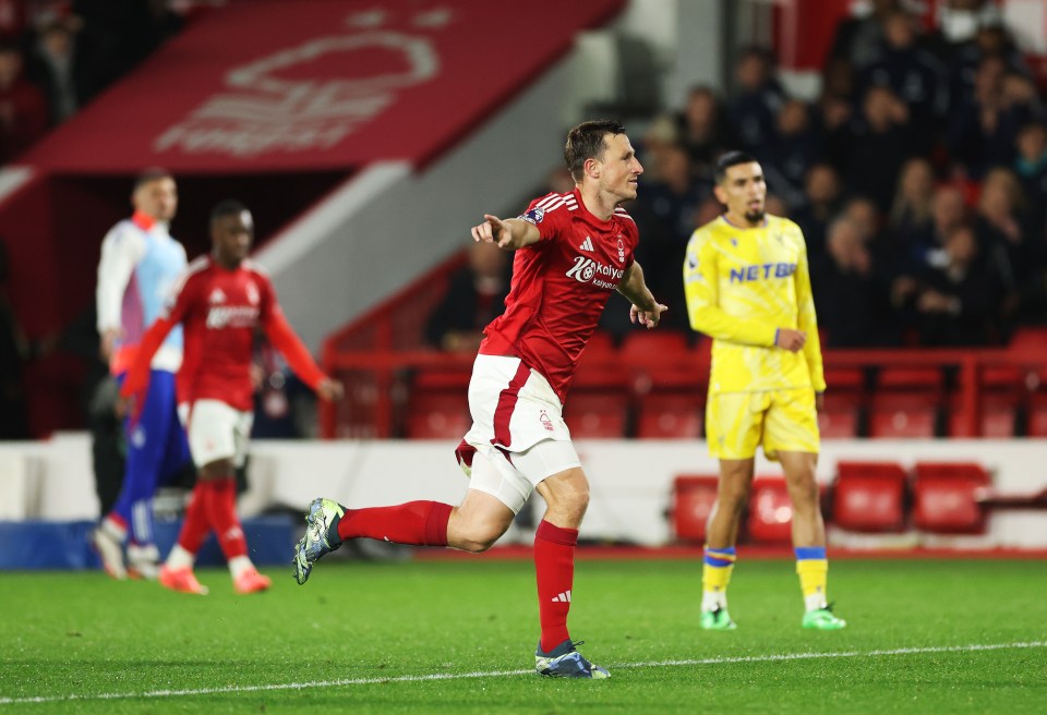 Wood scored his fifth Premier League goal of the season to give Forest the three points