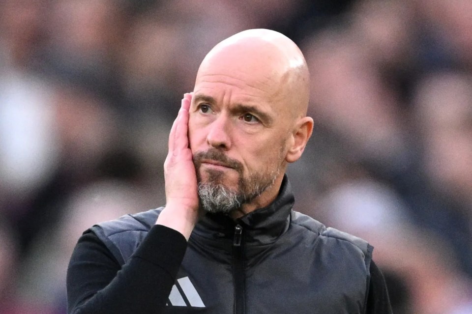 Ten Hag left United 14th in the table after a dismal start to the campaign