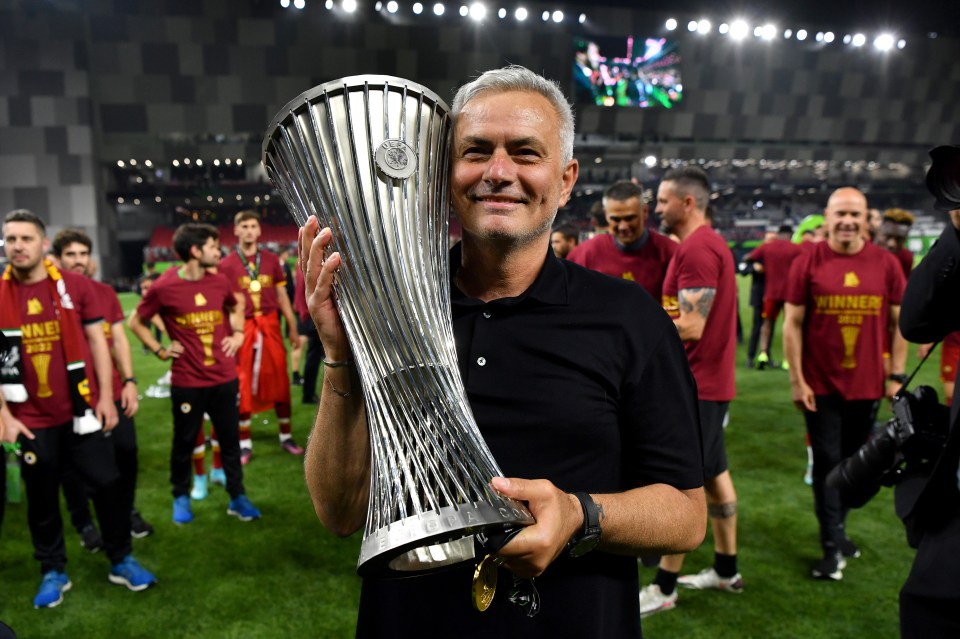 Mourinho won the inaugural Europa Conference League at Roma