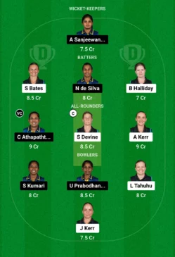 NZ-W vs SL-W Dream11 Team (Screengrab- Dream11)