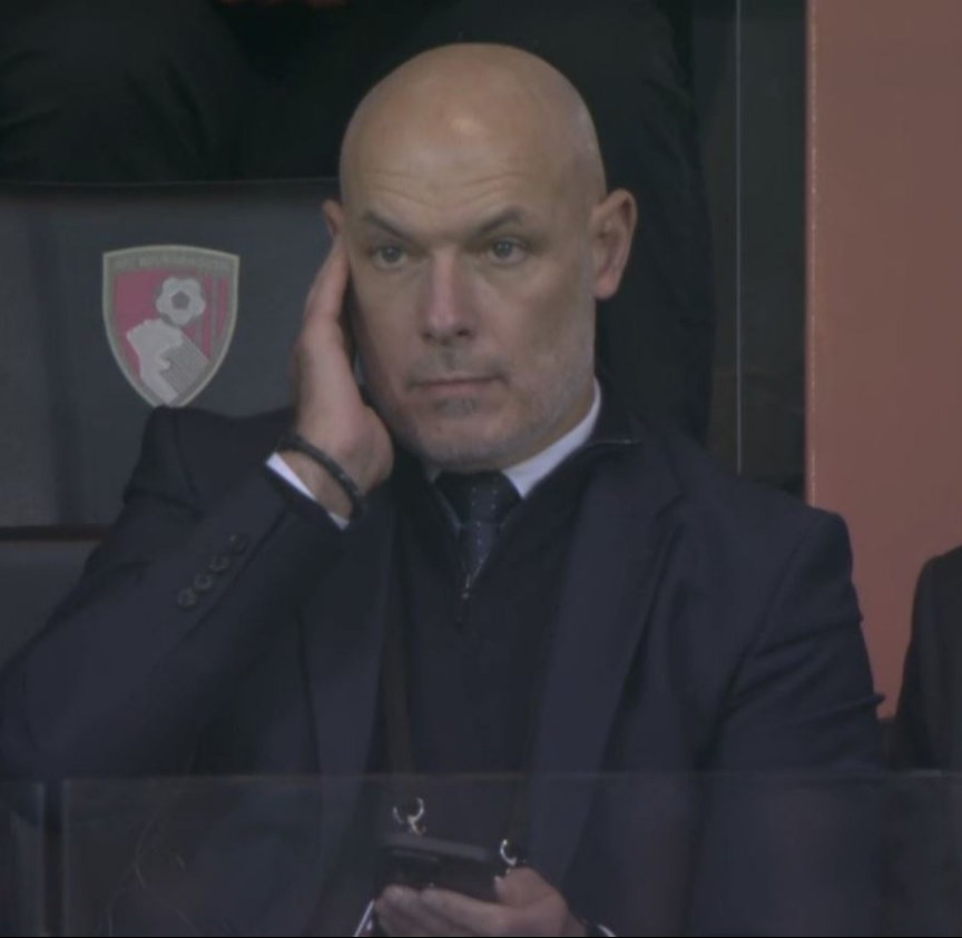 Webb was shown on his phone during the VAR review