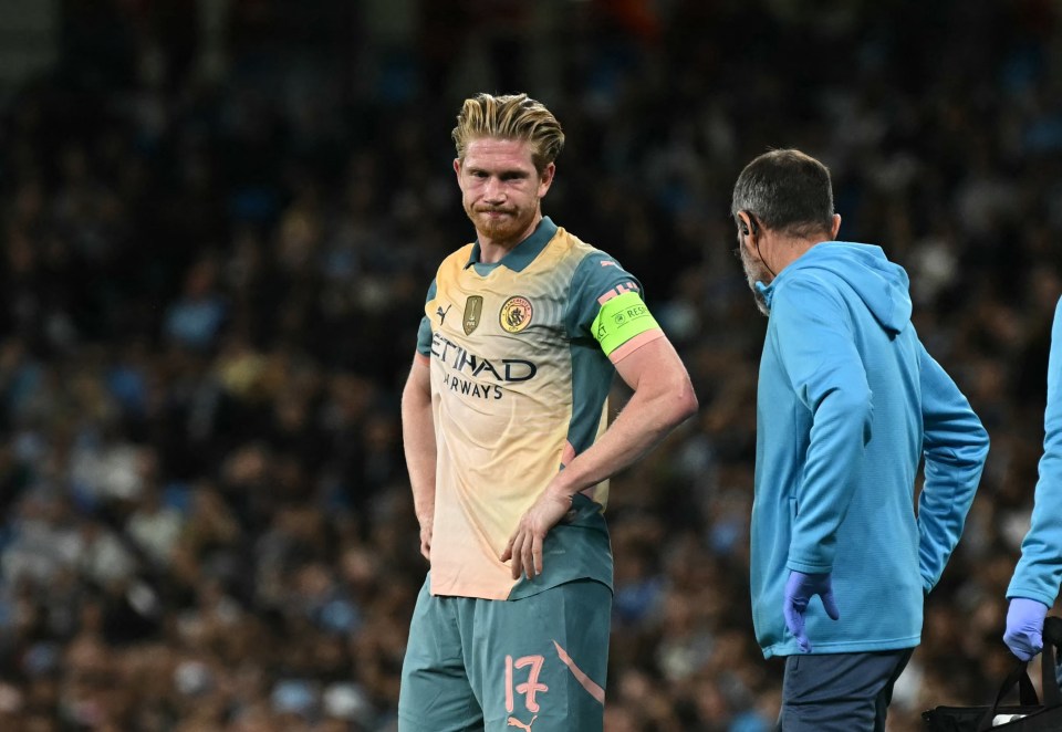 De Bruyne has already missed eight games