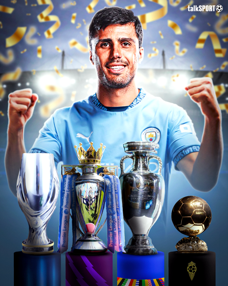 It's been some year for Rodri, who has won the Premier League, Super Cup, Euro 2024, and now the Ballon d'Or