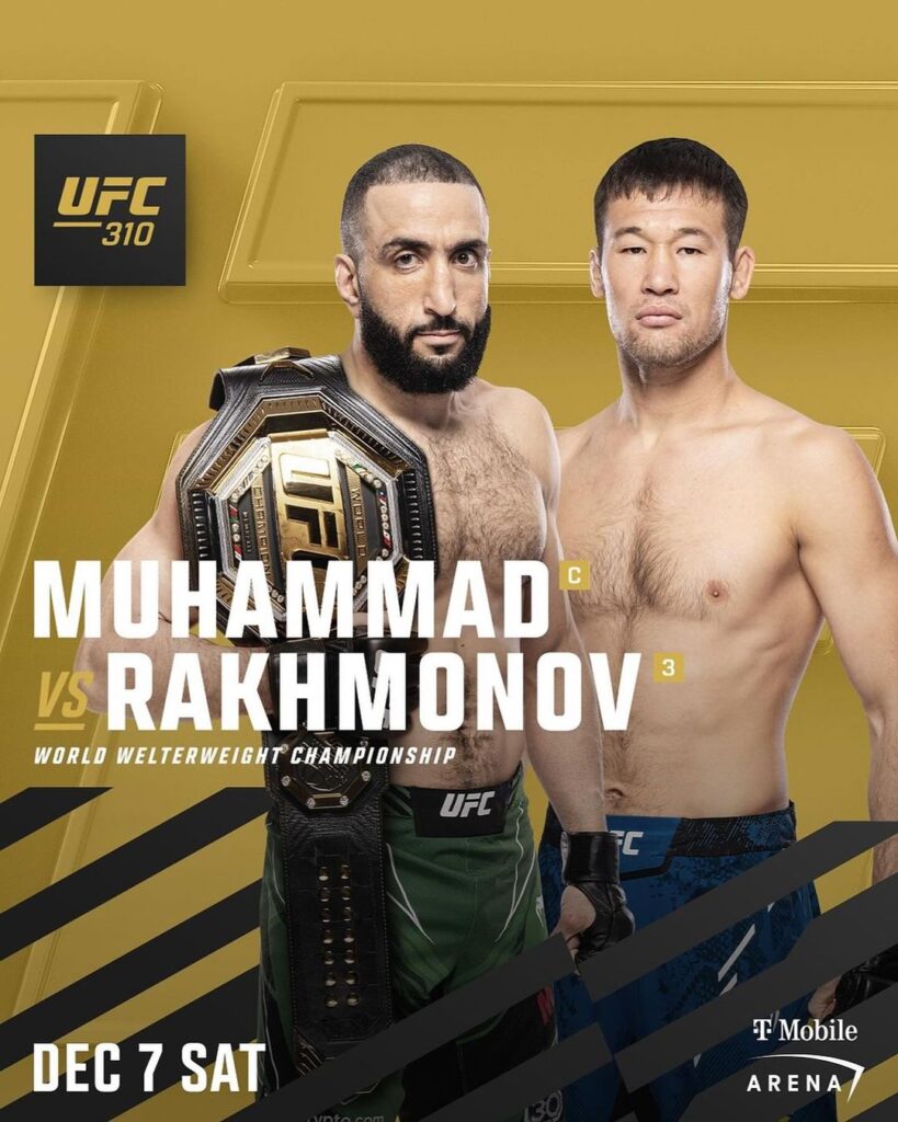 Belal Muhammad vs Shavkat Rakhmonov Poster