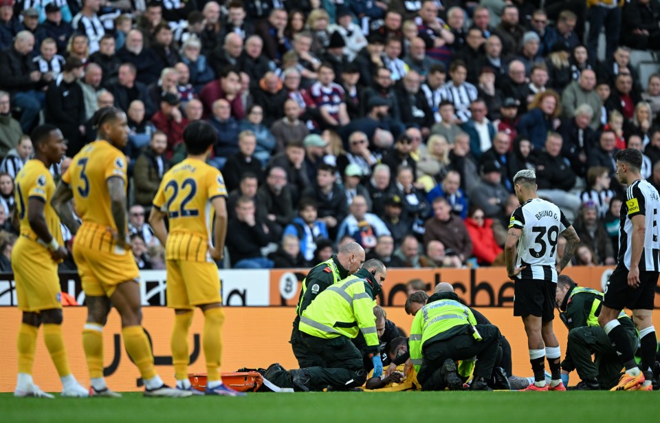 Welbeck suffered an injury late on in Brighton's win at Newcastle