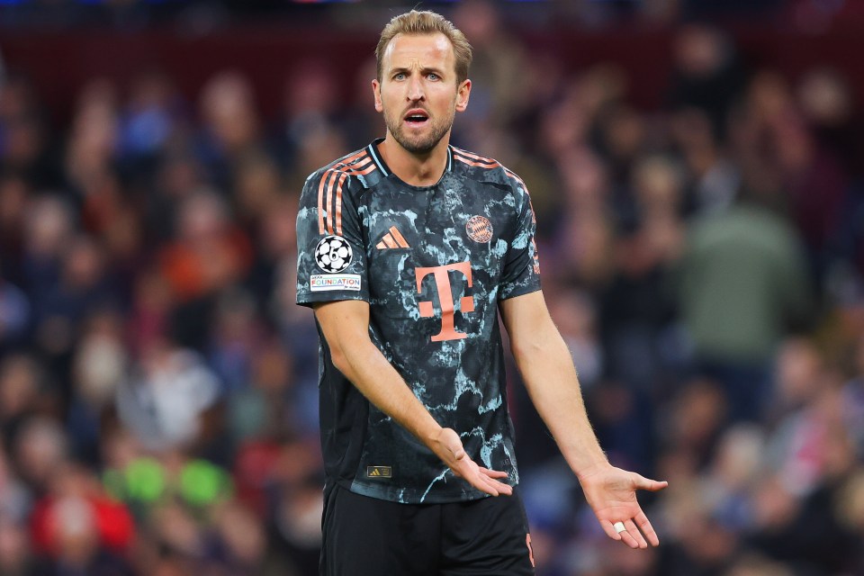 Kane was branded -'invisible' and a 'ghost' as Bayern Munich lost to Aston Villa in the Champions League