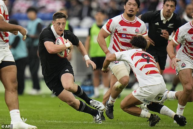 Electric scrum-half Cam Roigard is among the back-up cast on New Zealand's bench