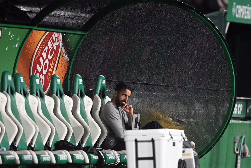 Amorim was in a pensive mood pre-match as he soaked up the atmosphere