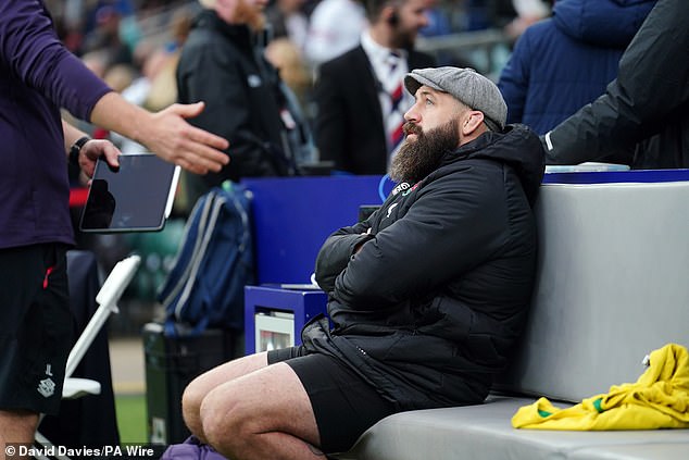 He watched Saturday's 24-22 defeat by New Zealand from the home bench at Twickenham