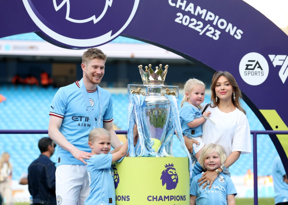 De Bruyne has been racking up domestic honours since returning to the Premier League