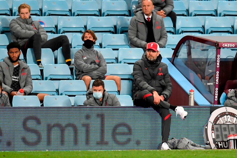 Klopp could not believe what he was watching from the sidelines