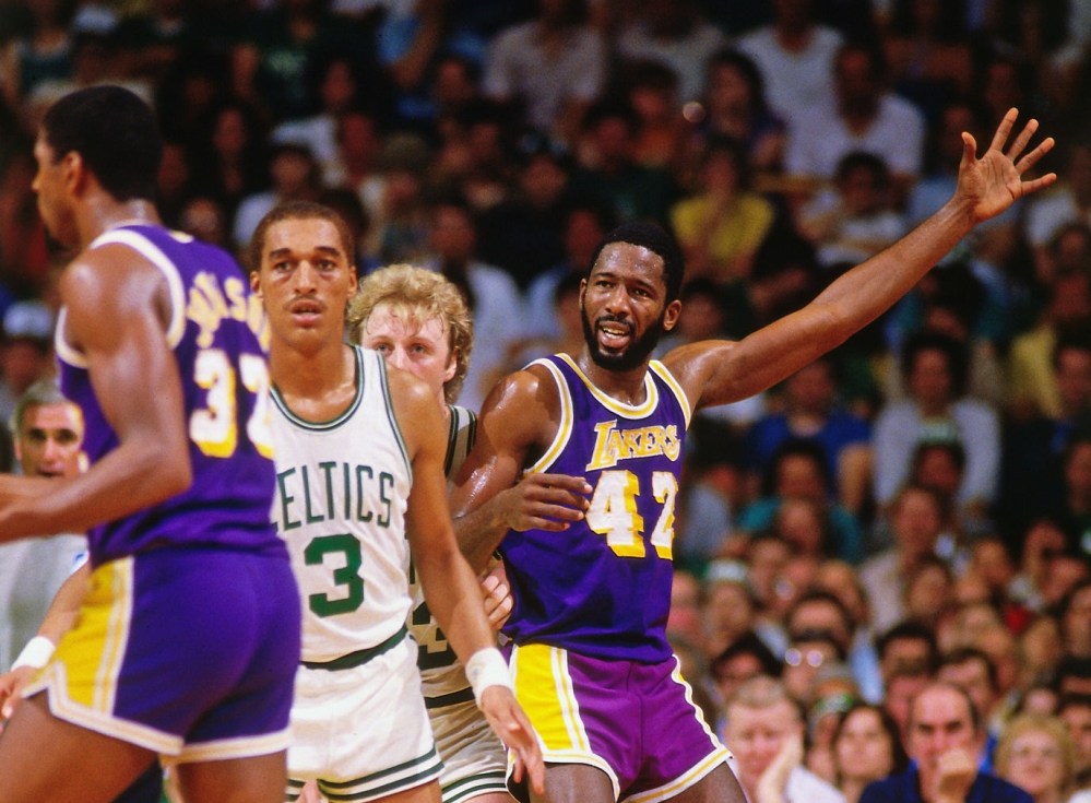 James Worthy vs. Boston Celtics