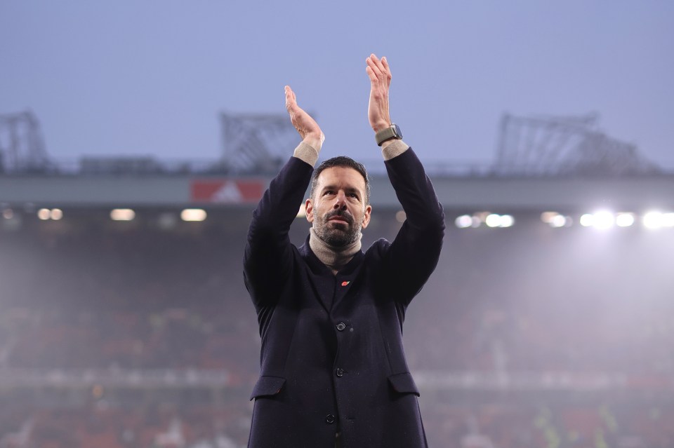 United confirmed Ruud van Nistelrooy's departure from the club on Monday