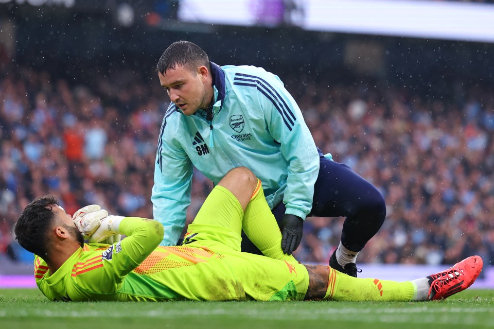 A number of Arsenal players went down with injuries against Man City