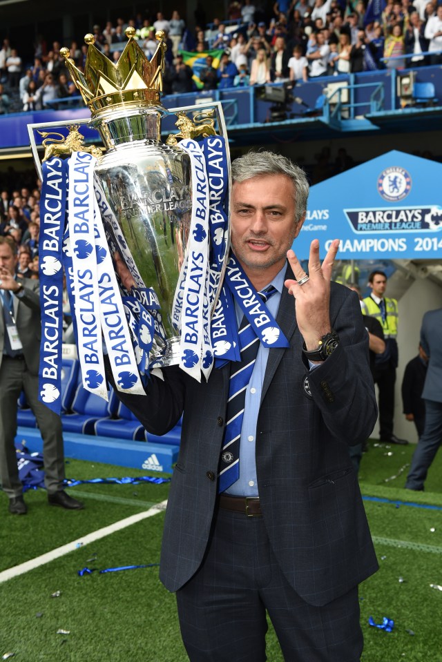 Mourinho won three Premier League titles across two spells as Chelsea manager