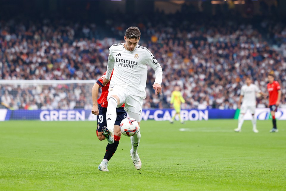 Valverde trained with the Gunners two years before joining Real Madrid from Penarol