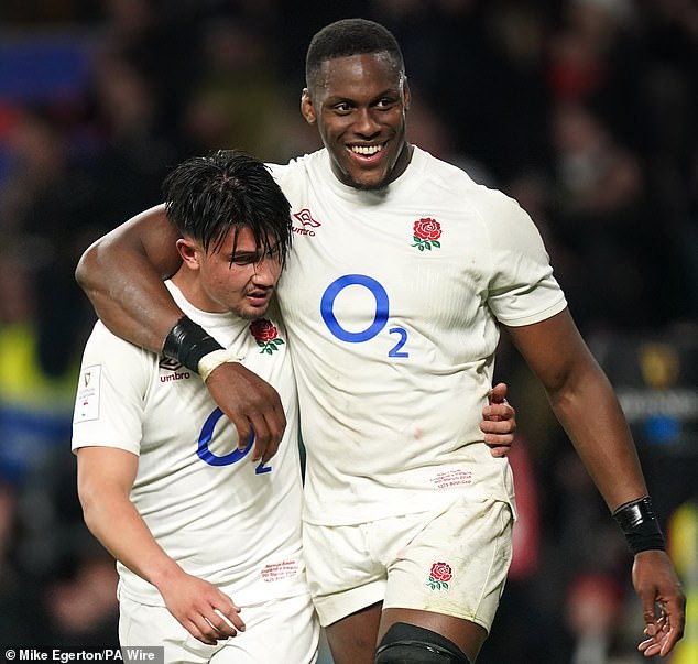 Marcus Smith (left) and Maro Itoje (right) are England's two most high-profile players right now, but only have 300,000 followers on Instagram