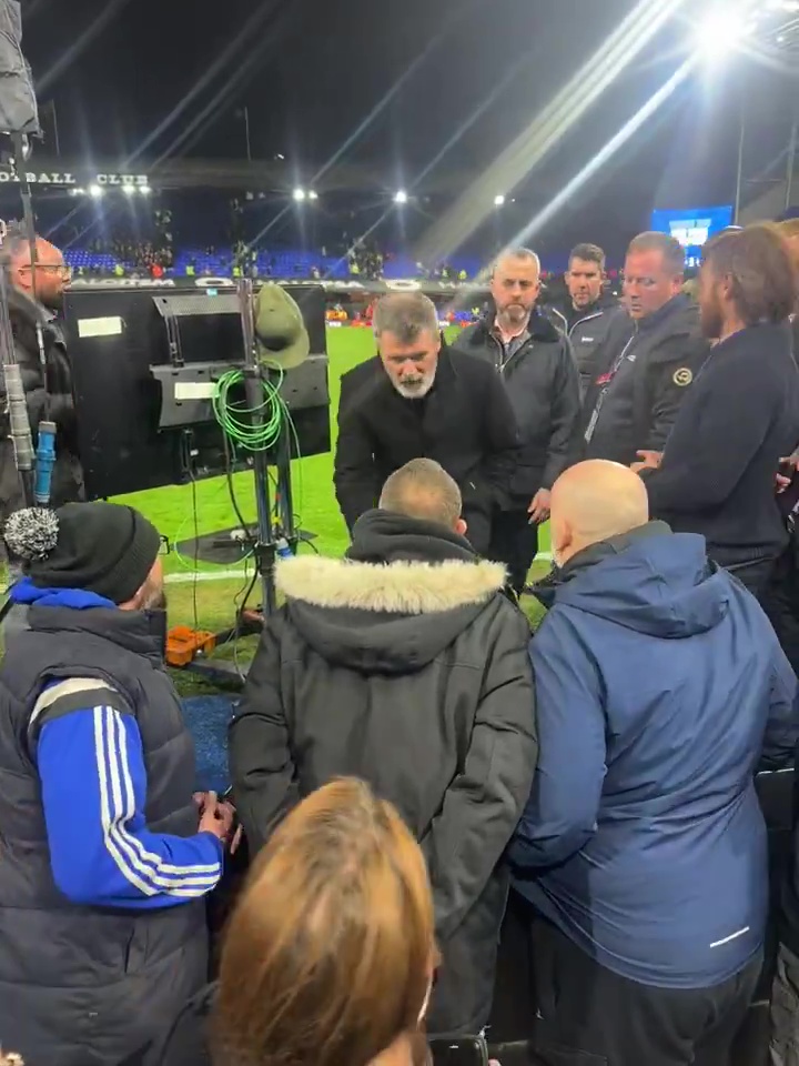 Keane confronted the Ipswich supporter following the 1-1 draw