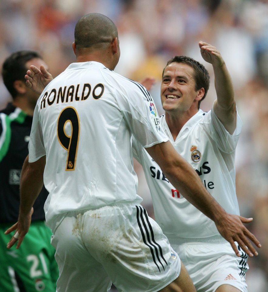 Owen spent one season alongside star names such as Ronaldo, Luis Figo and Zinedine Zidane at Real Madrid