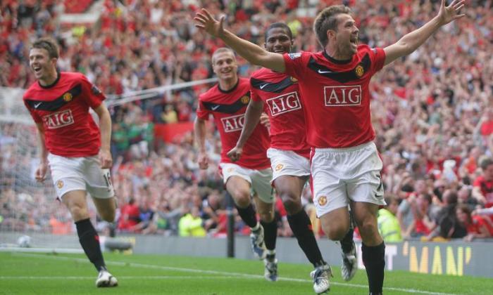 The striker's most memorable moment in a United shirt was a last-minute winner to beat Man City 4-3 in 2009