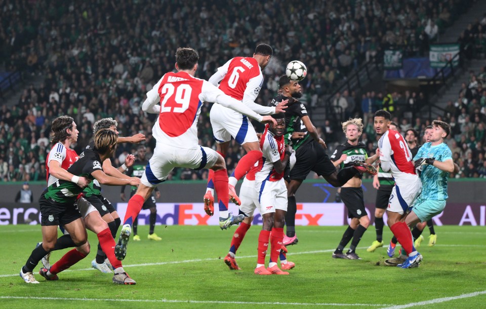 Gabriel then headed home Arsenal's third on the stroke of half-time