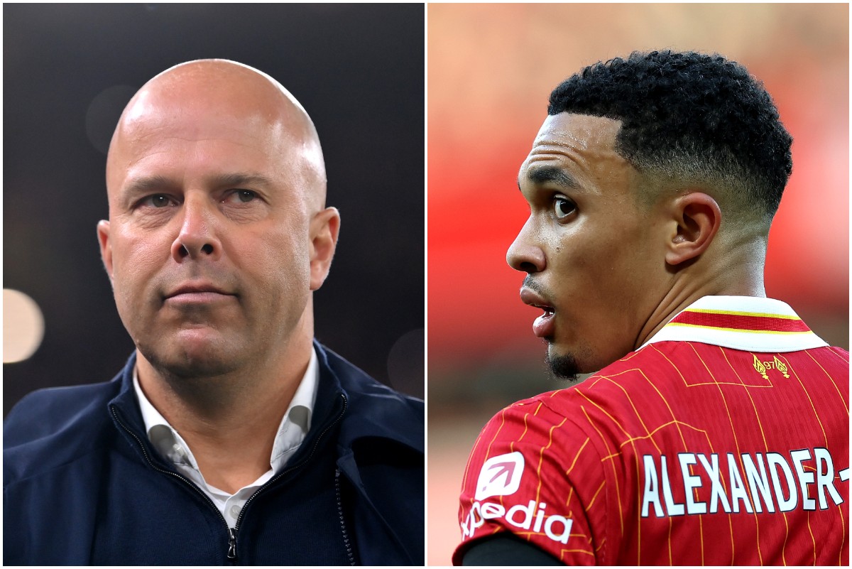 Arne Slot and Trent Alexander-Arnold