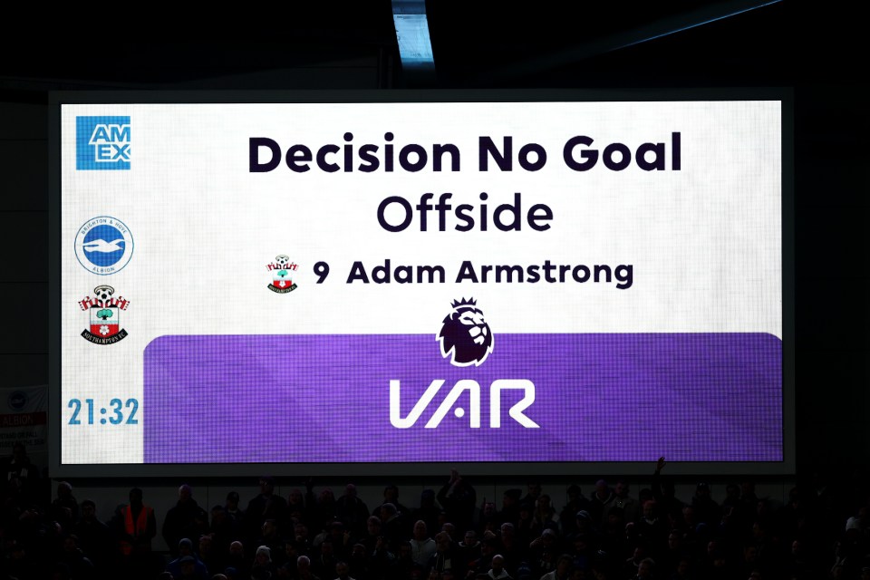 Armstrong believed he had earned the visitors a late winner, only for it to be ruled out after a lengthy VAR check