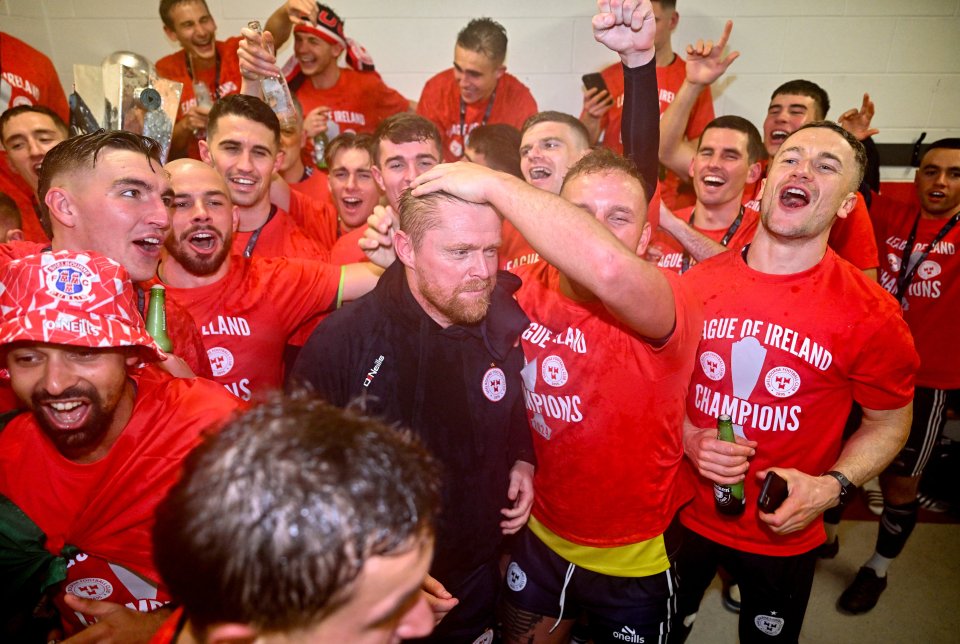 Duff helped Shelbourne win the Irish title on Friday night