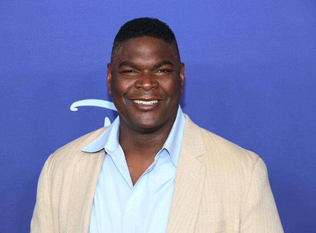 NEW YORK, NEW YORK - MAY 17: Keyshawn Johnson attends the 2022 ABC Disney Upfront at Basketball City - Pier 36 - South Street on May 17, 2022 in New York City.