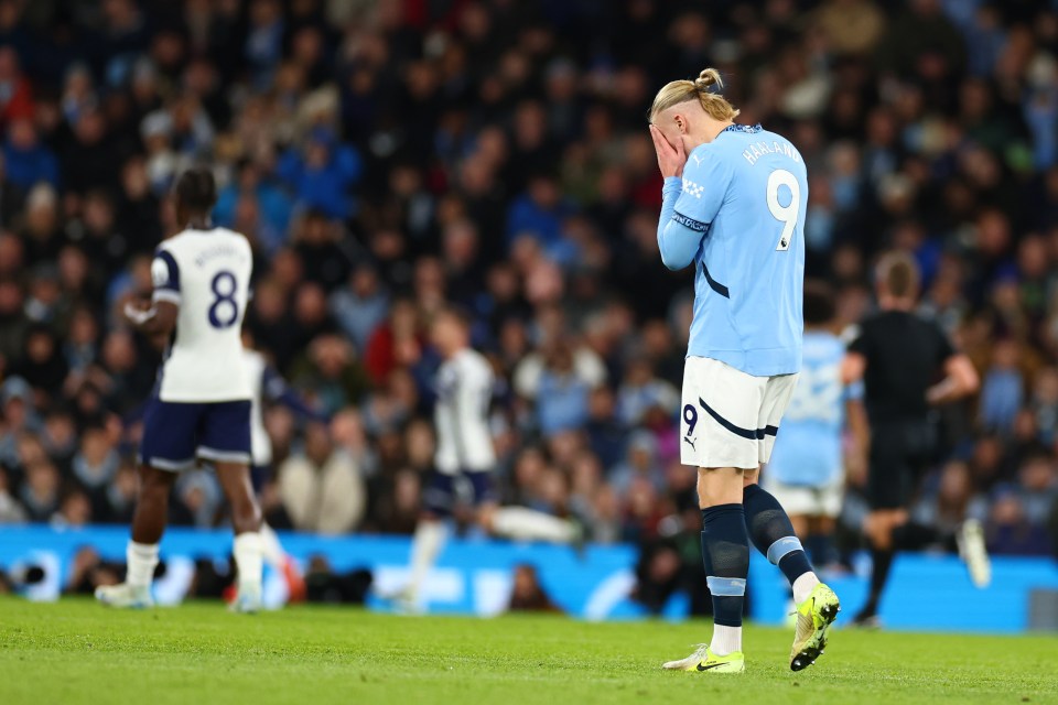 City fell 2-0 down inside the opening 20 minutes at home to Spurs