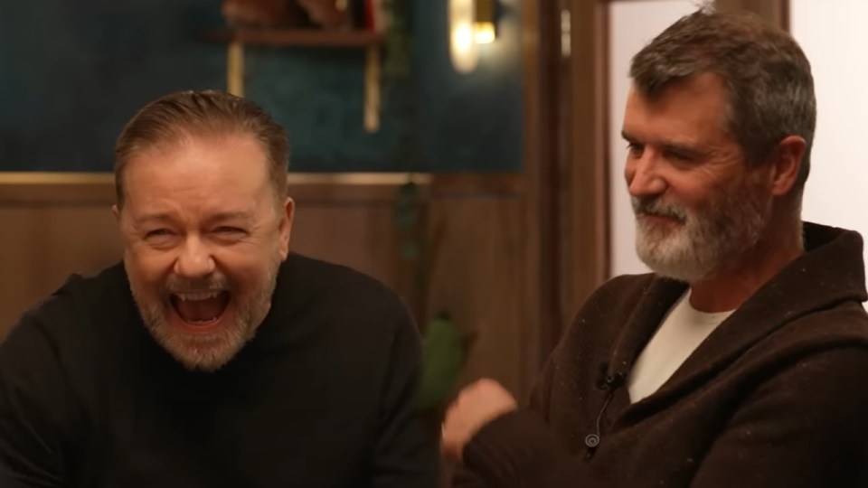 Ricky Gervais was a guest on The Overlap alongside Roy Keane