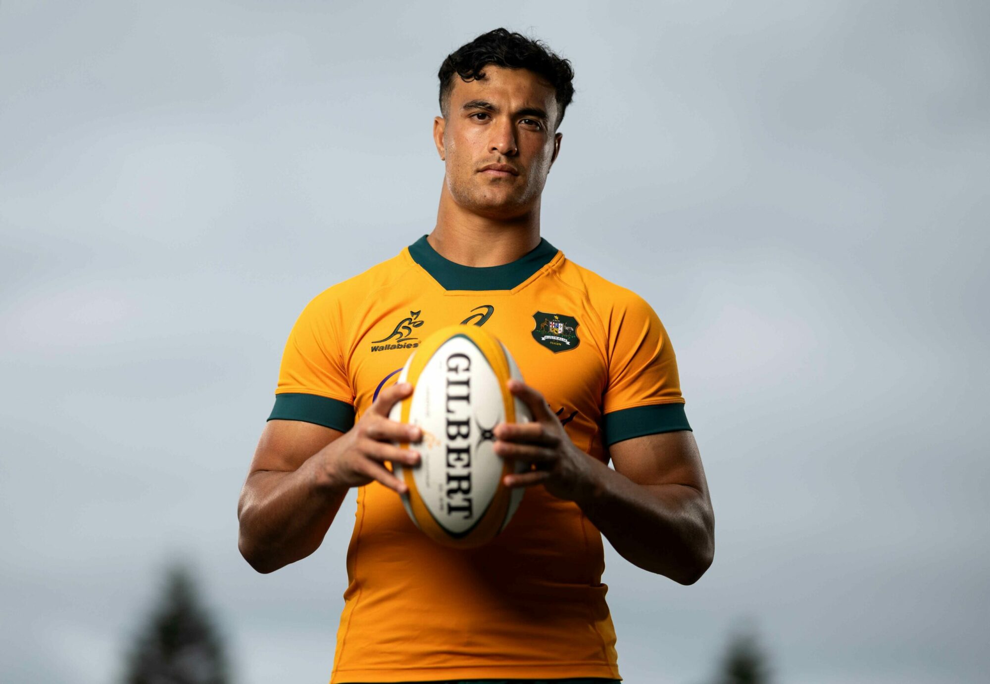 Joseph Suaalii poses during an Australia Wallabies Portrait Session on October 28, 2024 in Sydney, Australia. (Photo by Mark Metcalfe/Getty Images)