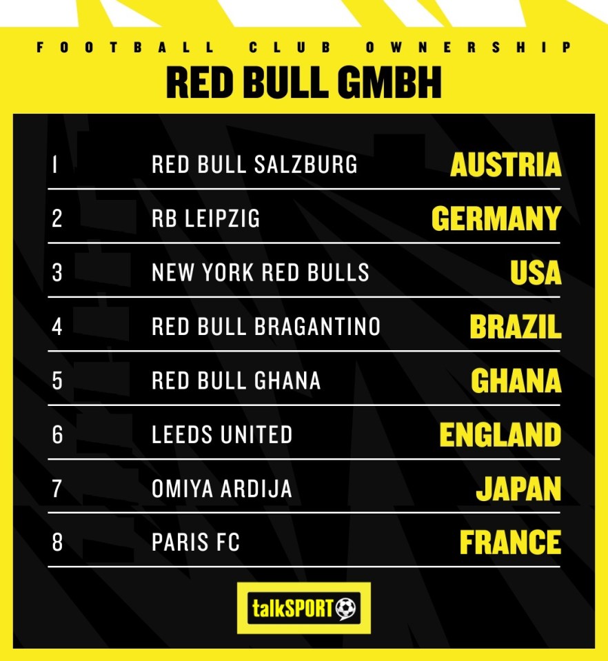 Red Bull's roster of football teams under their influence is growing