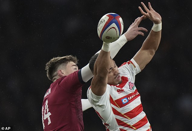 Japan, 13th-place in the World Rugby rankings, only managed to score twice against England